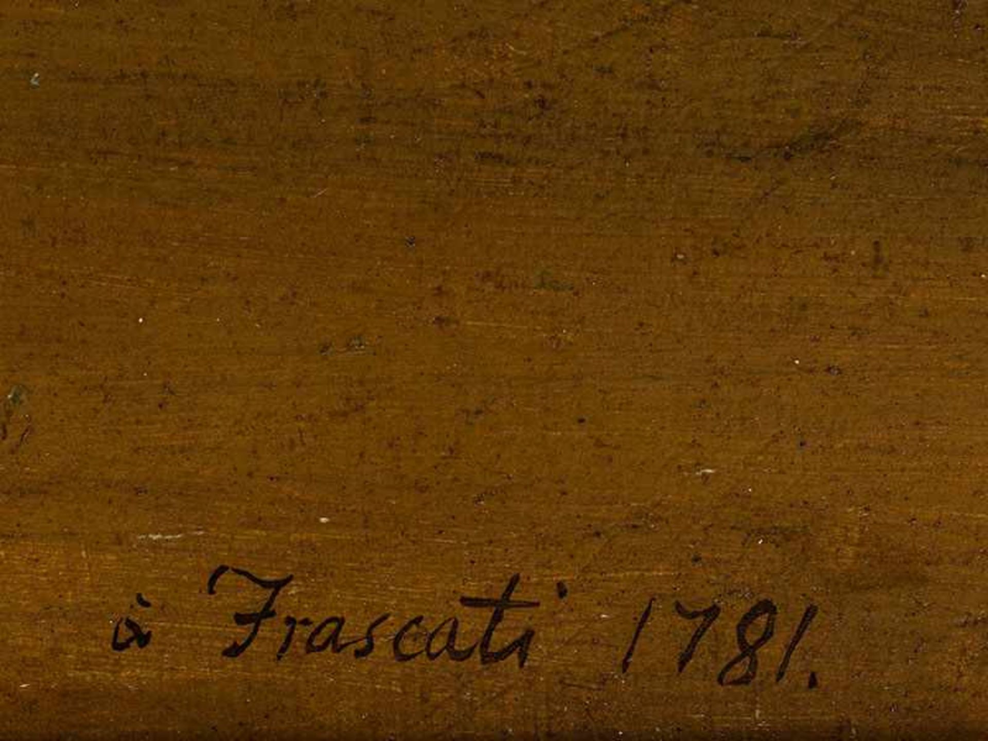 Jacob Philipp Hackert, 1737 Prenzlau "" 1807 Florenz ZWEI KÜHE Öl auf Holz. 28 x 36 cm. Unten rechts - Bild 3 aus 9