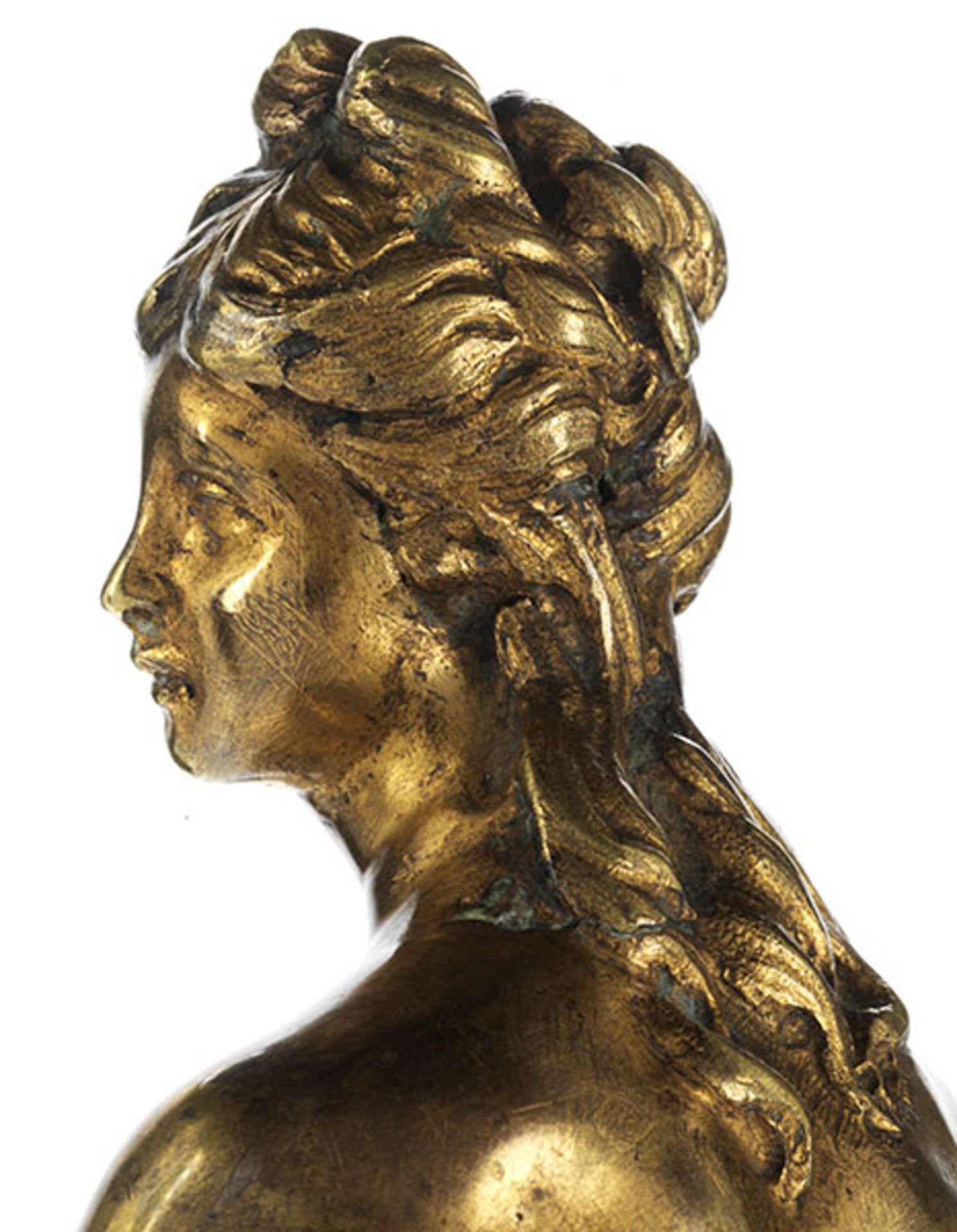 Geburt der Venus Höhe der Bronze: 33 cm. Gesamthöhe: 46 cm. Frankreich, Anfang 18. Jahrhundert. - Bild 6 aus 9