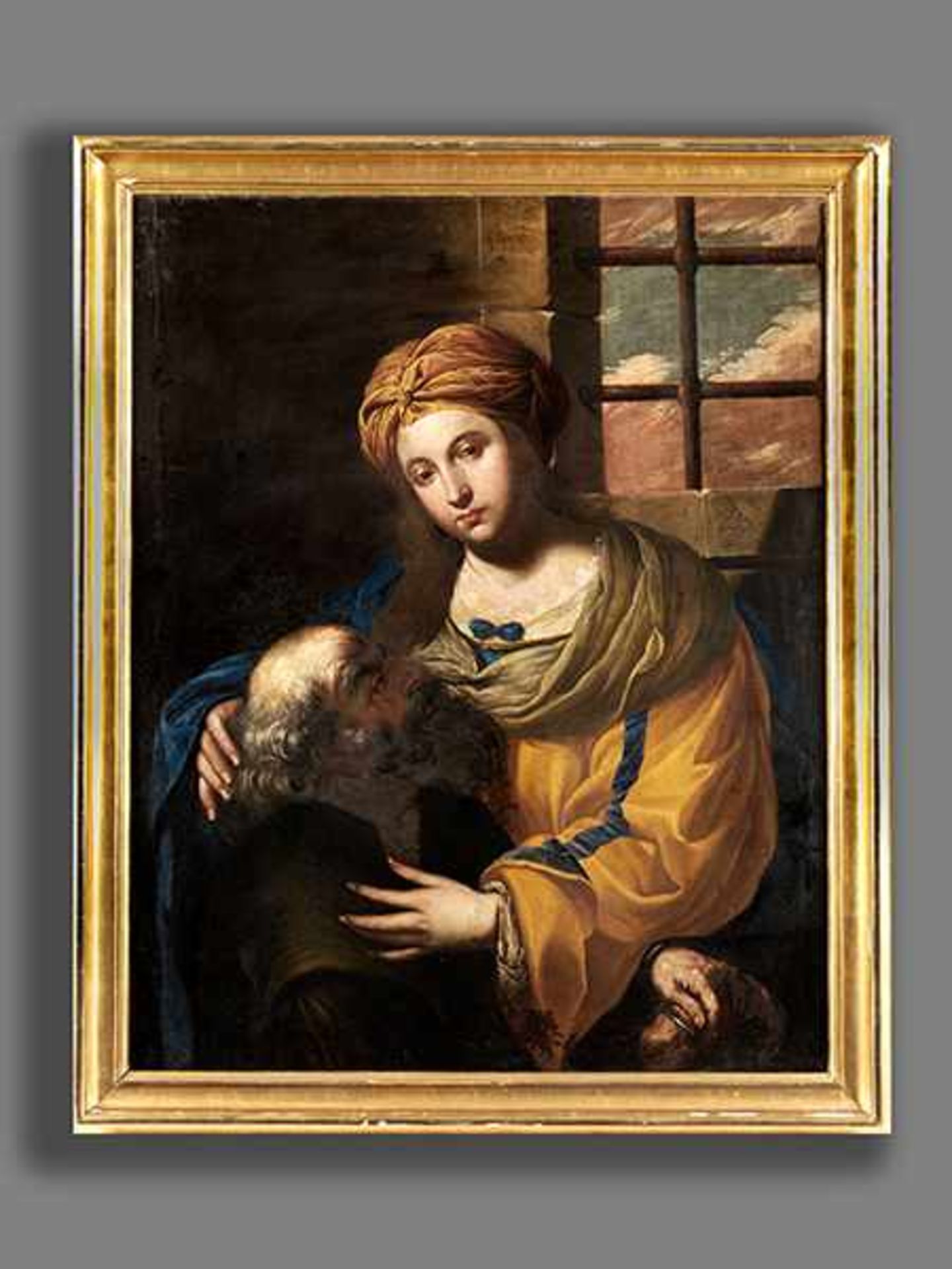 Römischer Maler des 17. Jahrhunderts CARITAS ROMANA BZW. CIMON UND PERO Öl auf Leinwand. - Bild 3 aus 7
