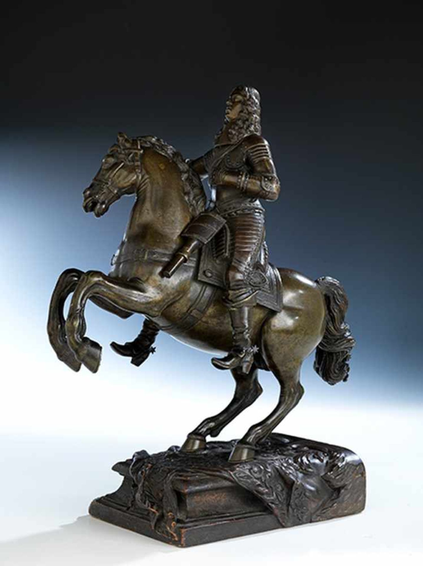 Caspar Gras, 1585 Mergentheim "" 1674 Schwaz REITERSTATUE DES ERZHERZOGS FERDINAND CARL (1628 - Bild 14 aus 15