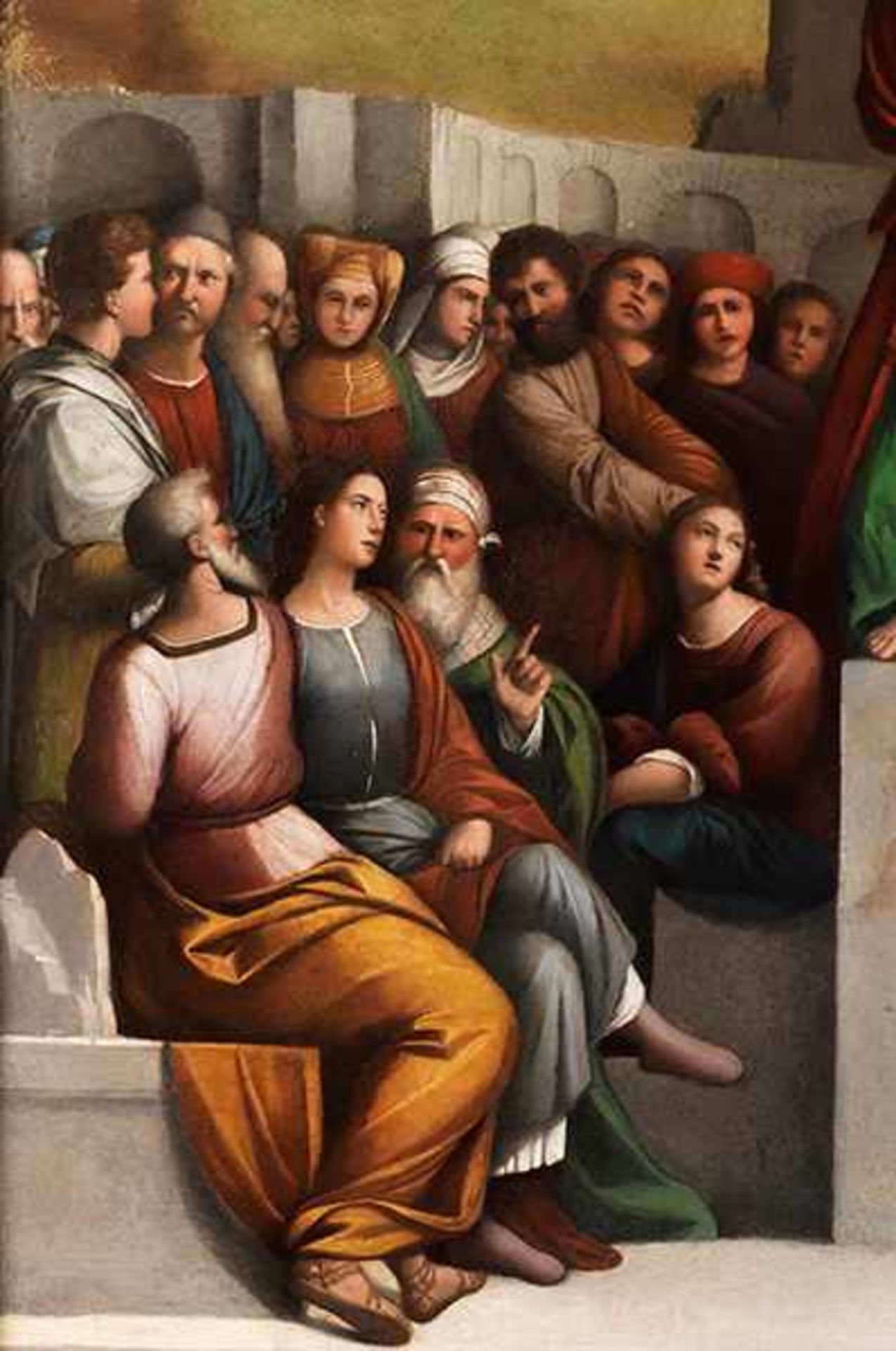 Benvenuto Tisi da Garofalo, ca. 1481 Garofalo "" 1559 Ferrara PAULUS PREDIGT VOR DEM AREOPAG Öl - Bild 3 aus 19