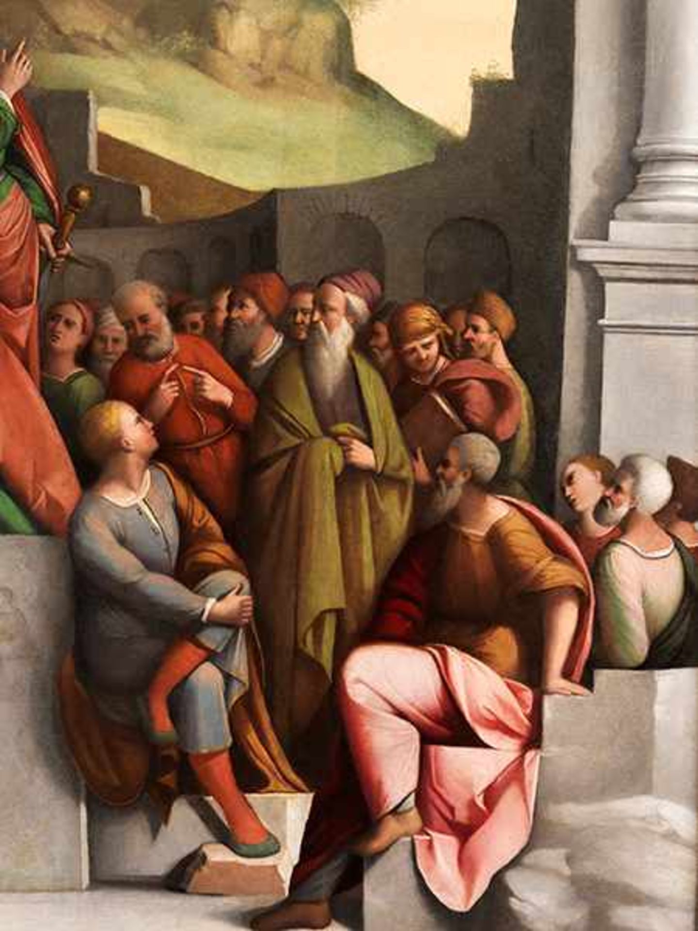 Benvenuto Tisi da Garofalo, ca. 1481 Garofalo "" 1559 Ferrara PAULUS PREDIGT VOR DEM AREOPAG Öl - Bild 12 aus 19