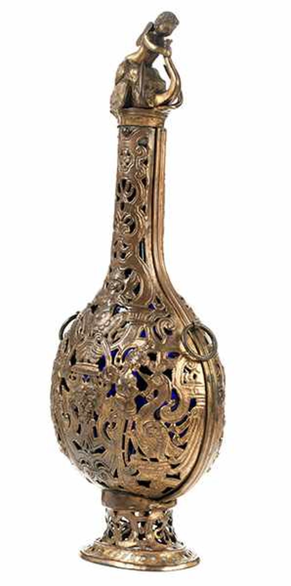 Venezianisches Prunkgefäß in Form einer Pilgerflasche Höhe: 46 cm. Maximale Breite: 18 cm. - Bild 3 aus 13