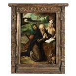Niederländischer Maler des ausgehenden 16. Jahrhunderts DIE VERSUCHUNG DES HEILIGEN ANTONIUS. Öl auf