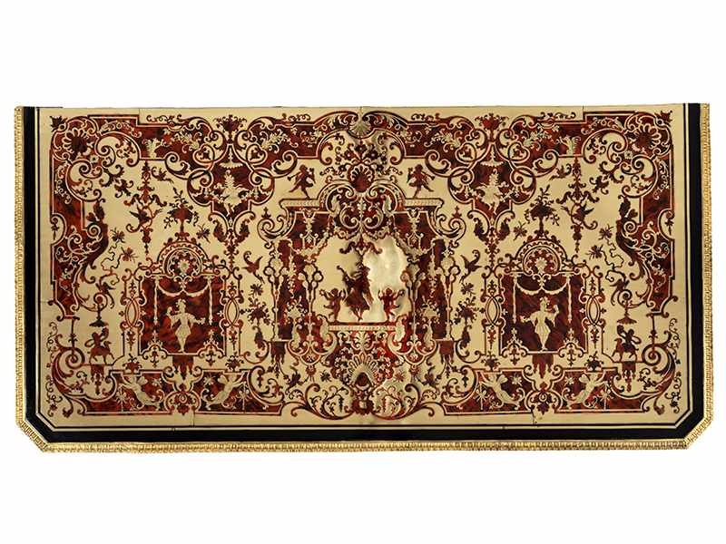 Höchst elegante französische Louis XIV-Kommode in Boulle-Technik Höhe: 87 cm. Breite: 126,5 cm. - Image 17 of 21