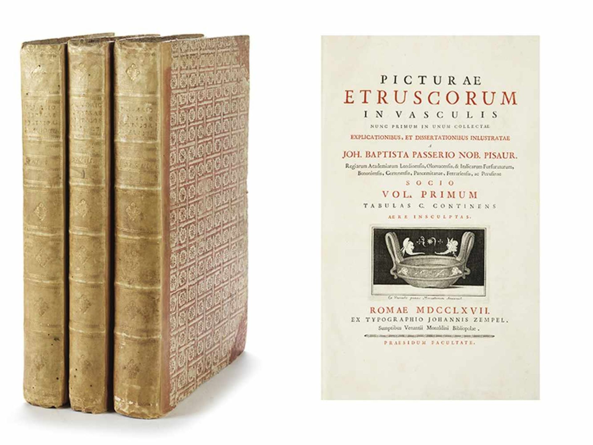 PASSERI, Giovanni Battista. Picturae Etruscorum in vasculis nunc primum in unum collectae, - Bild 25 aus 25