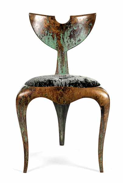 Marc Brazier-Jones, geb. 1956 Neuseeland Drei Kunststühle aus Bronze WALETAIL CHAIR Höhe: ca. 84,5 - Image 9 of 13