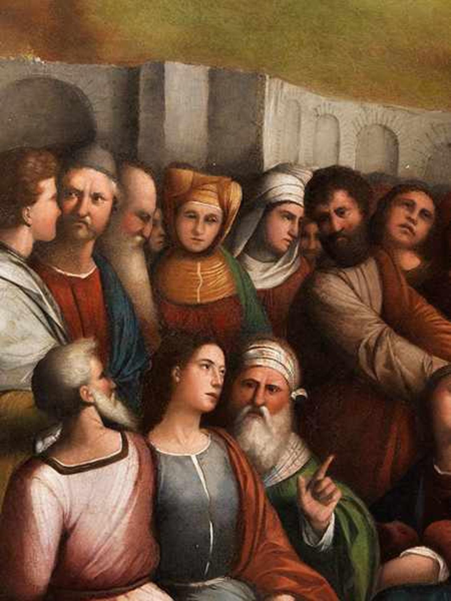 Benvenuto Tisi da Garofalo, ca. 1481 Garofalo "" 1559 Ferrara PAULUS PREDIGT VOR DEM AREOPAG Öl - Bild 5 aus 19