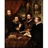 Peter Paul Rubens, 1577 Siegen "" 1640 Antwerpen, Kopie nach VIER PHILOSOPHEN Öl auf Leinwand.