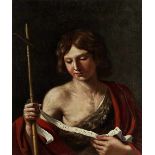 Benedetto Gennari il Giovane, 1633 Cento "" 1715 Bologna, zug. JOHANNES DER TÄUFER Öl auf