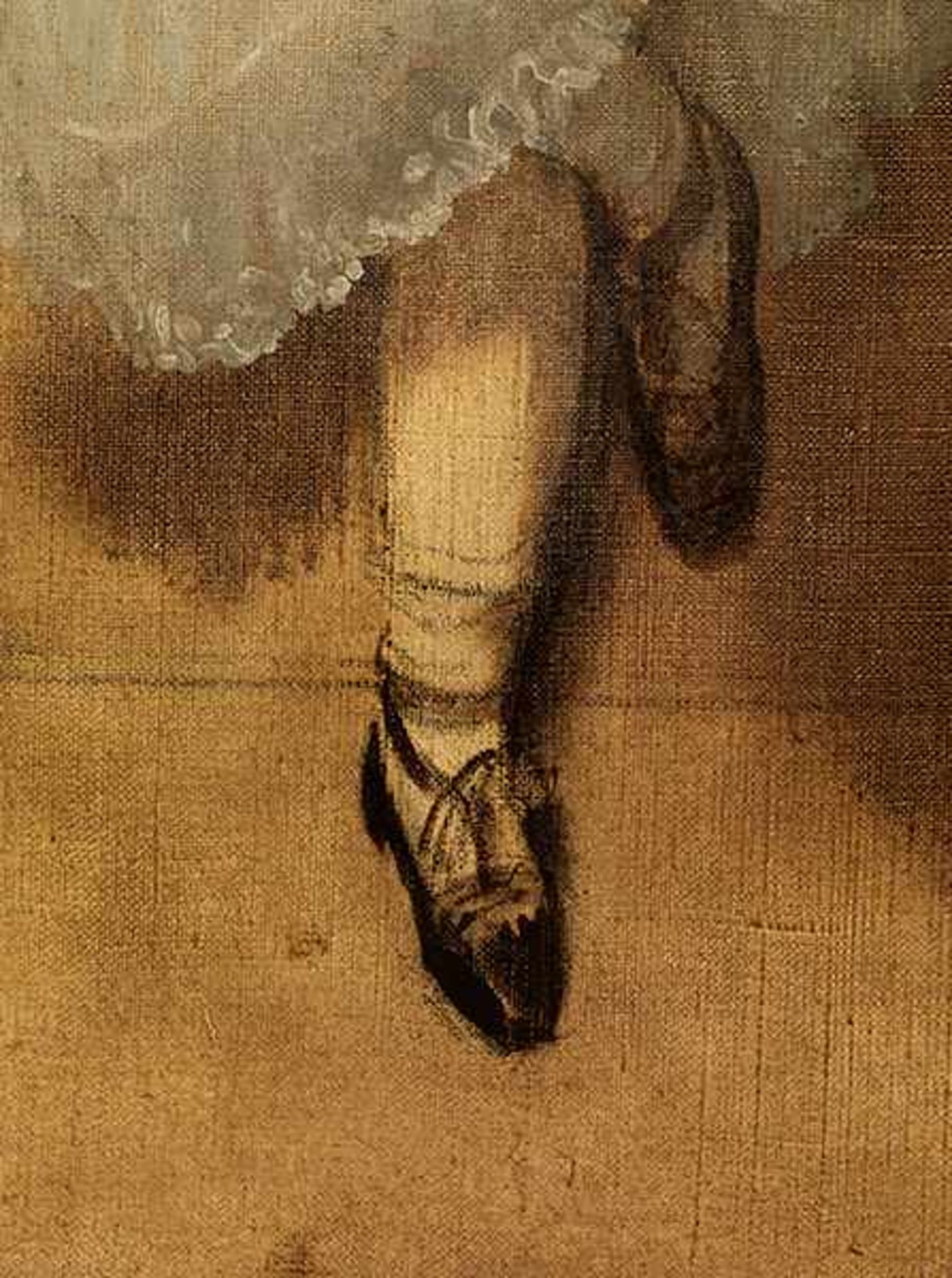Edgar Degas, 1834 Paris "" 1917 ebenda FILLETTE PORTANT DES FLEURS DANS SON TABLIER Öl auf Leinwand. - Bild 3 aus 13