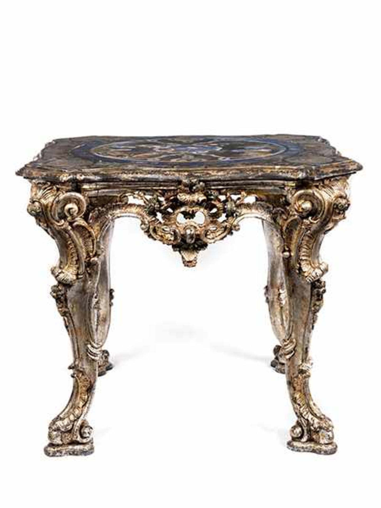 Italian silvered scagliola table - Bild 7 aus 7