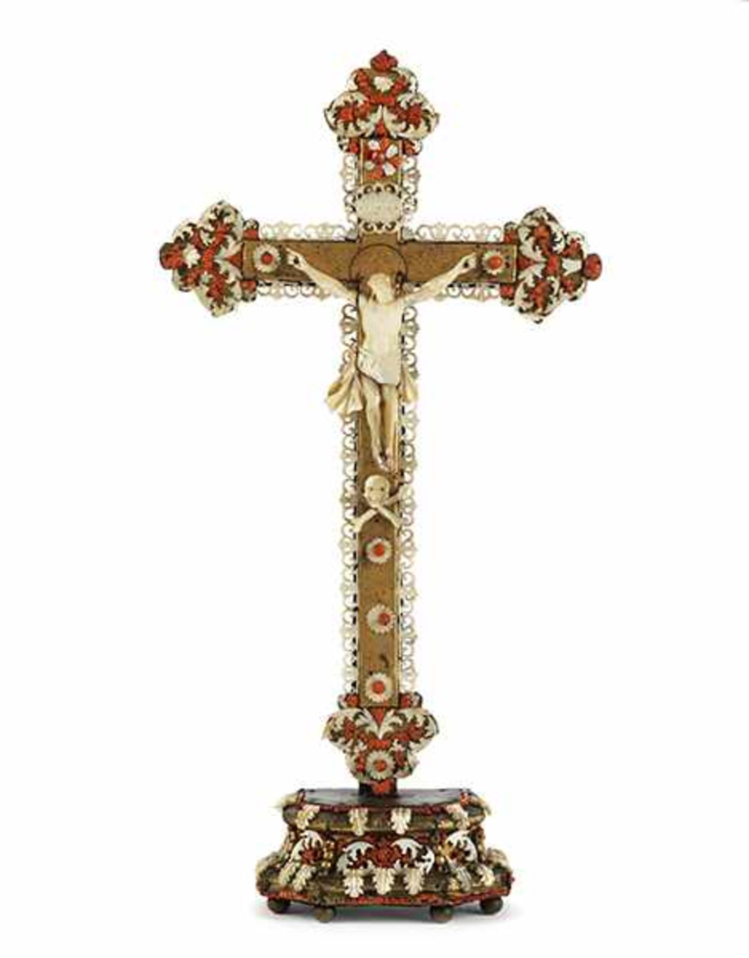 Rare Trapani altar cross - Bild 3 aus 5