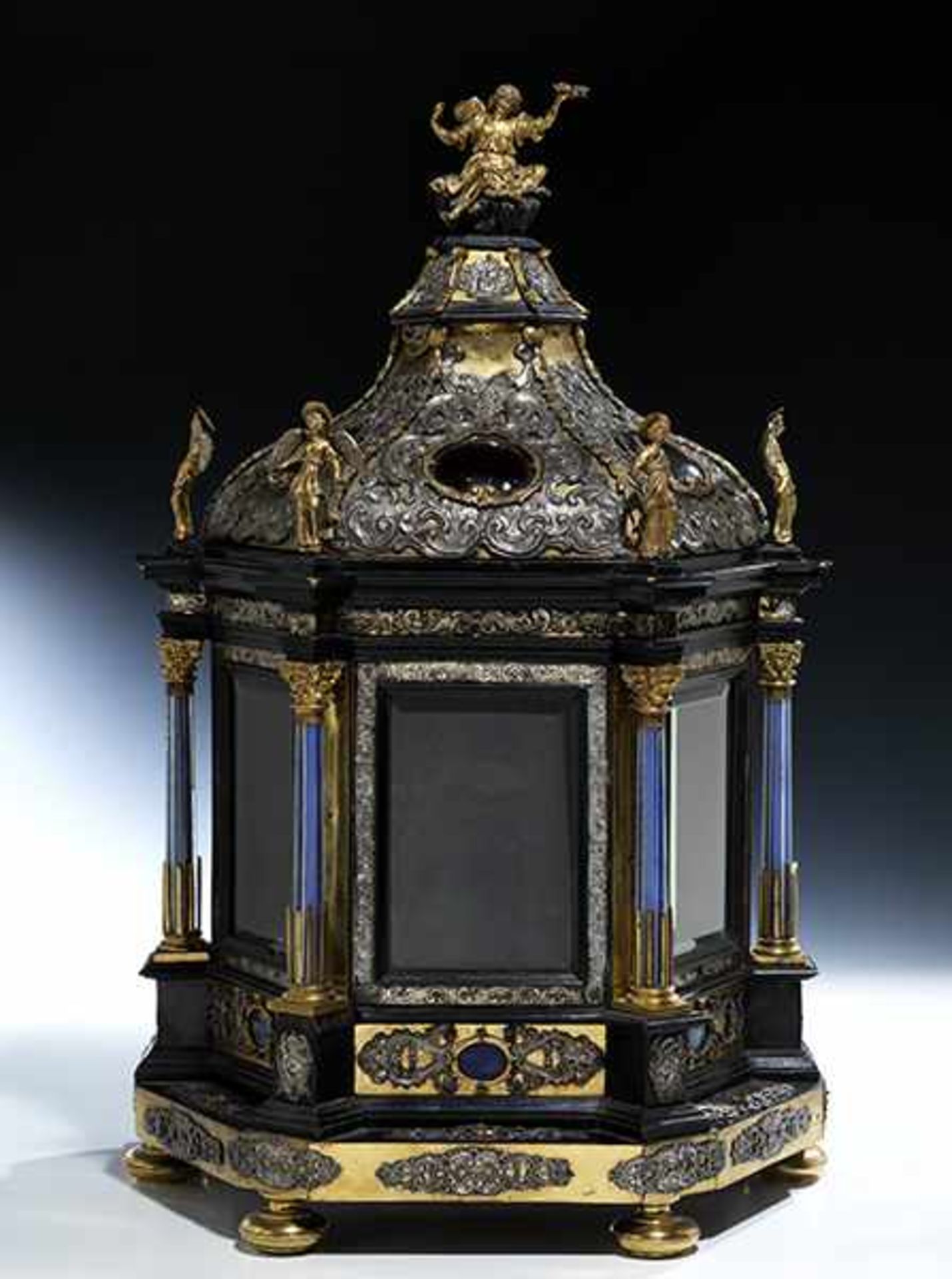 Large Baroque Pageantry Shrine in original leather box