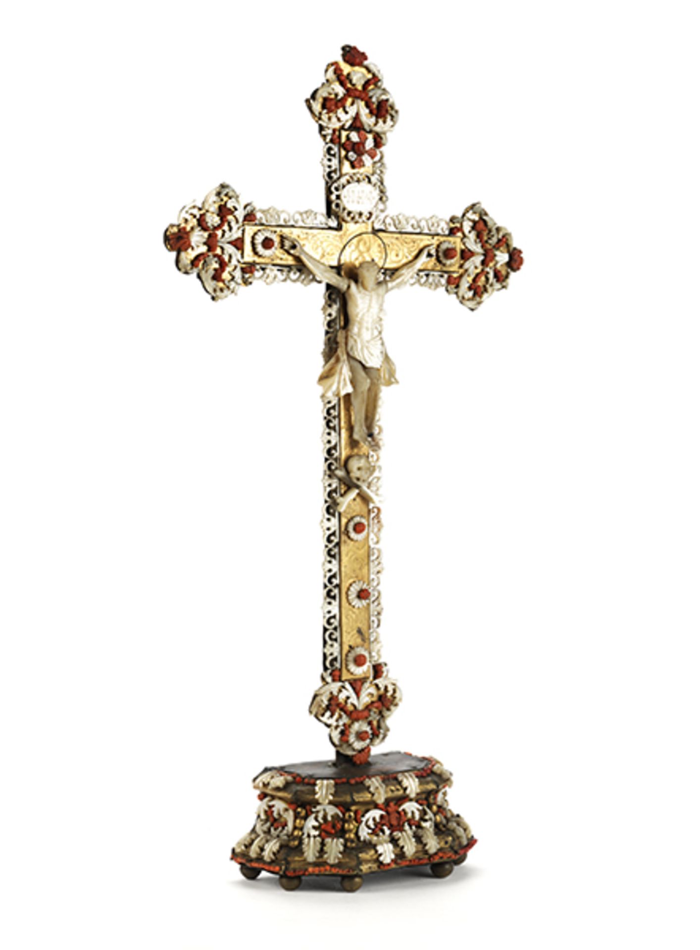 Rare Trapani altar cross - Bild 4 aus 5