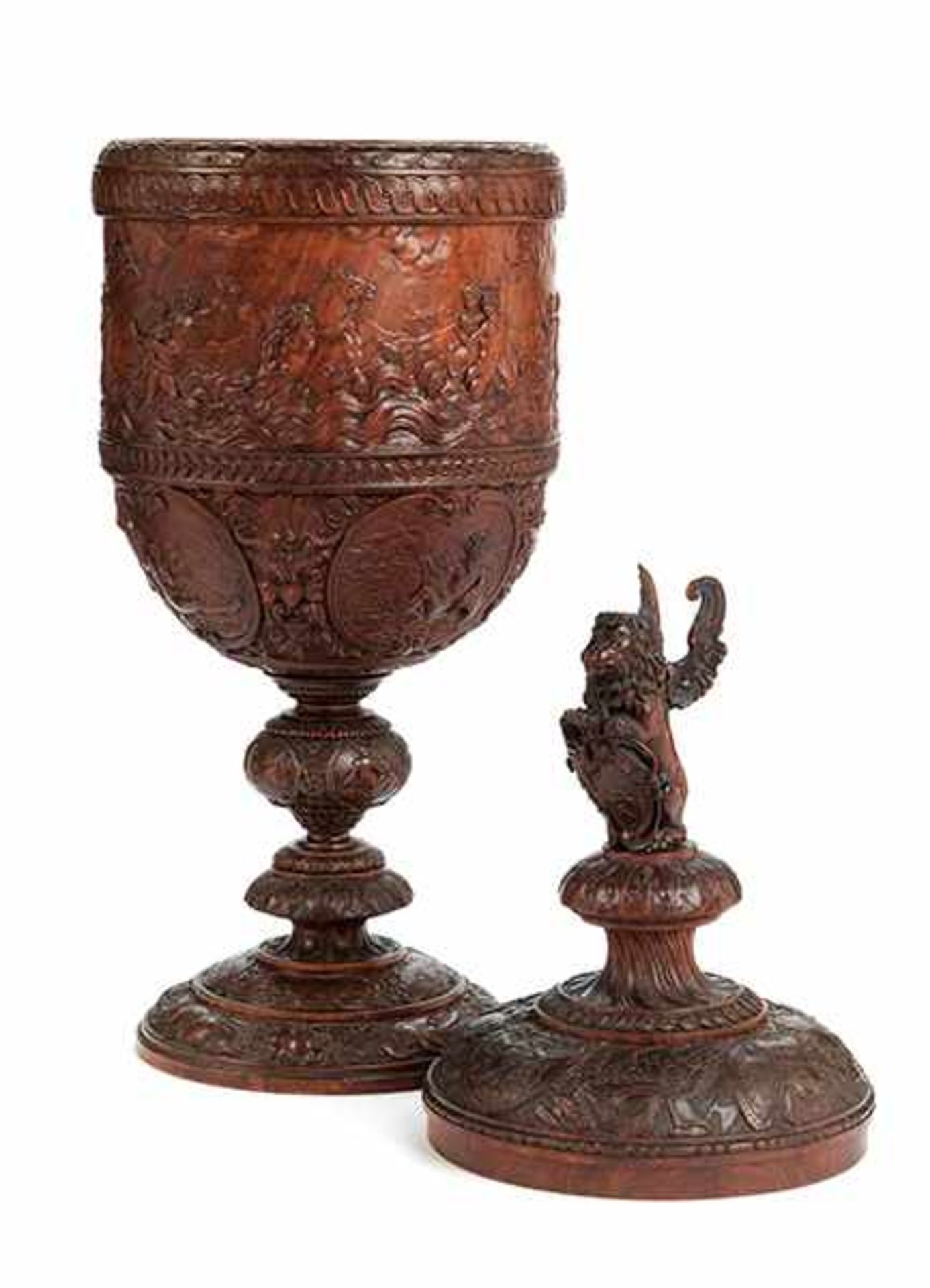 Rare lidded High Renaissance style trophy cup - Bild 7 aus 8