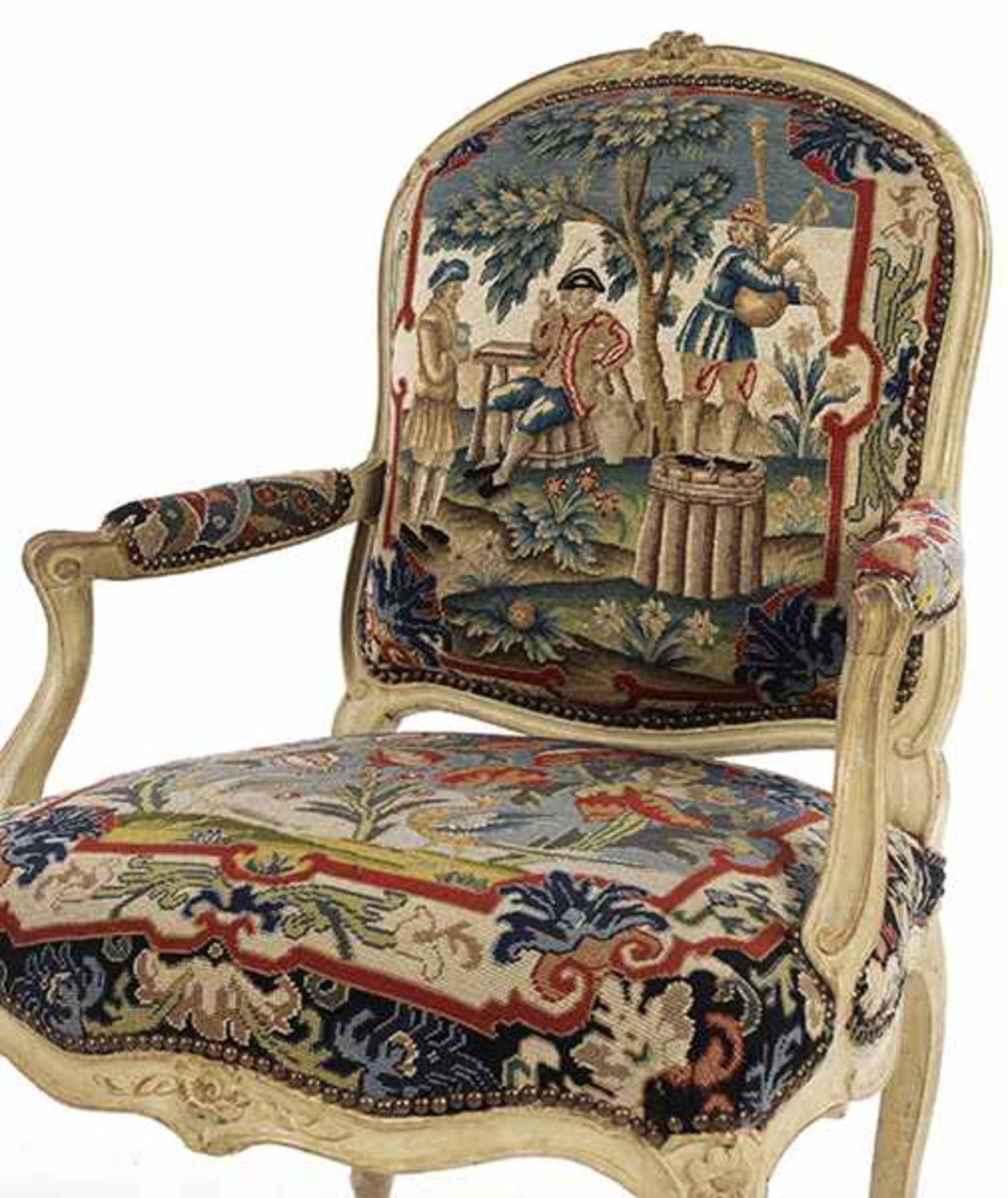 Louis XV salon suite with tapestry upholstery - Bild 9 aus 10