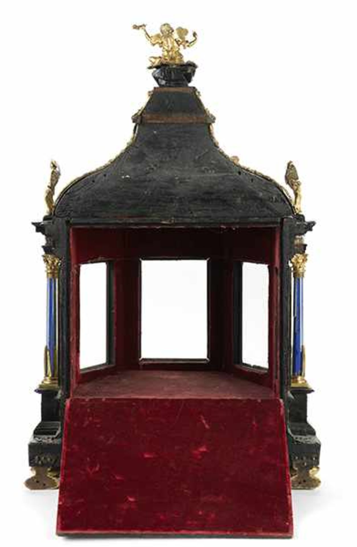 Large Baroque Pageantry Shrine in original leather box - Bild 6 aus 10