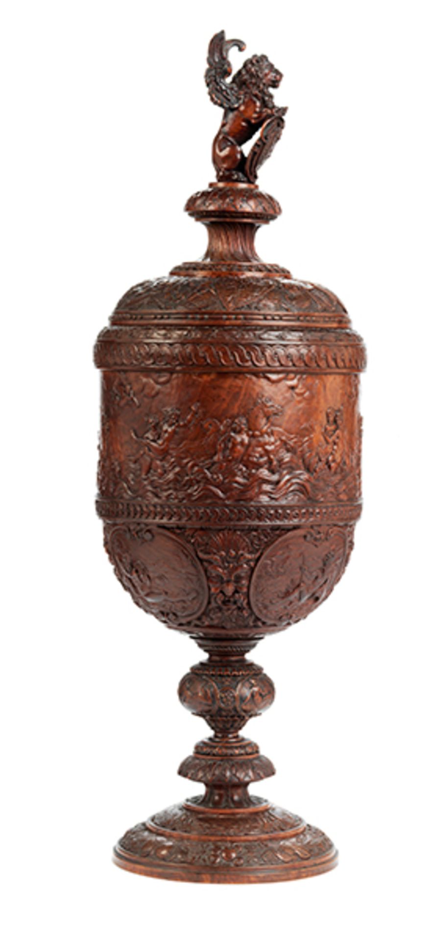 Rare lidded High Renaissance style trophy cup - Bild 6 aus 8