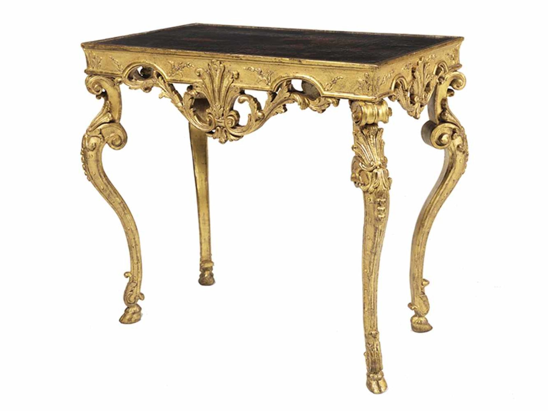 Régence table with parcel-gilt wood - Bild 6 aus 6