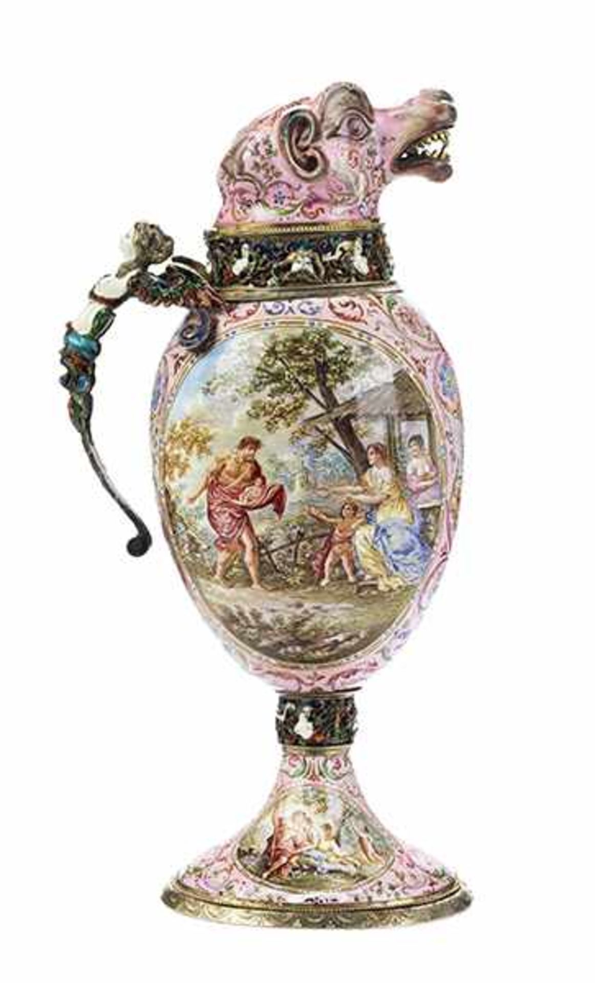 Renaissance style enamel jug - Bild 3 aus 9