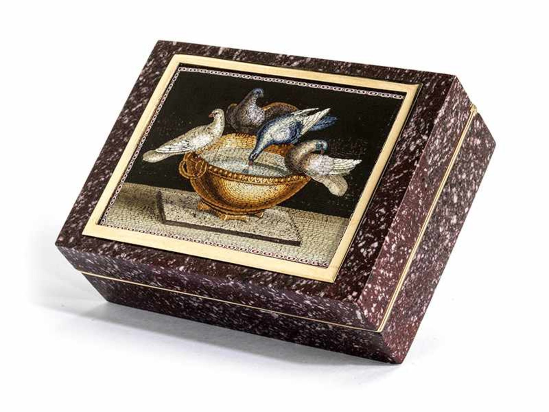 Porphyry box with micromosaic - Bild 2 aus 6