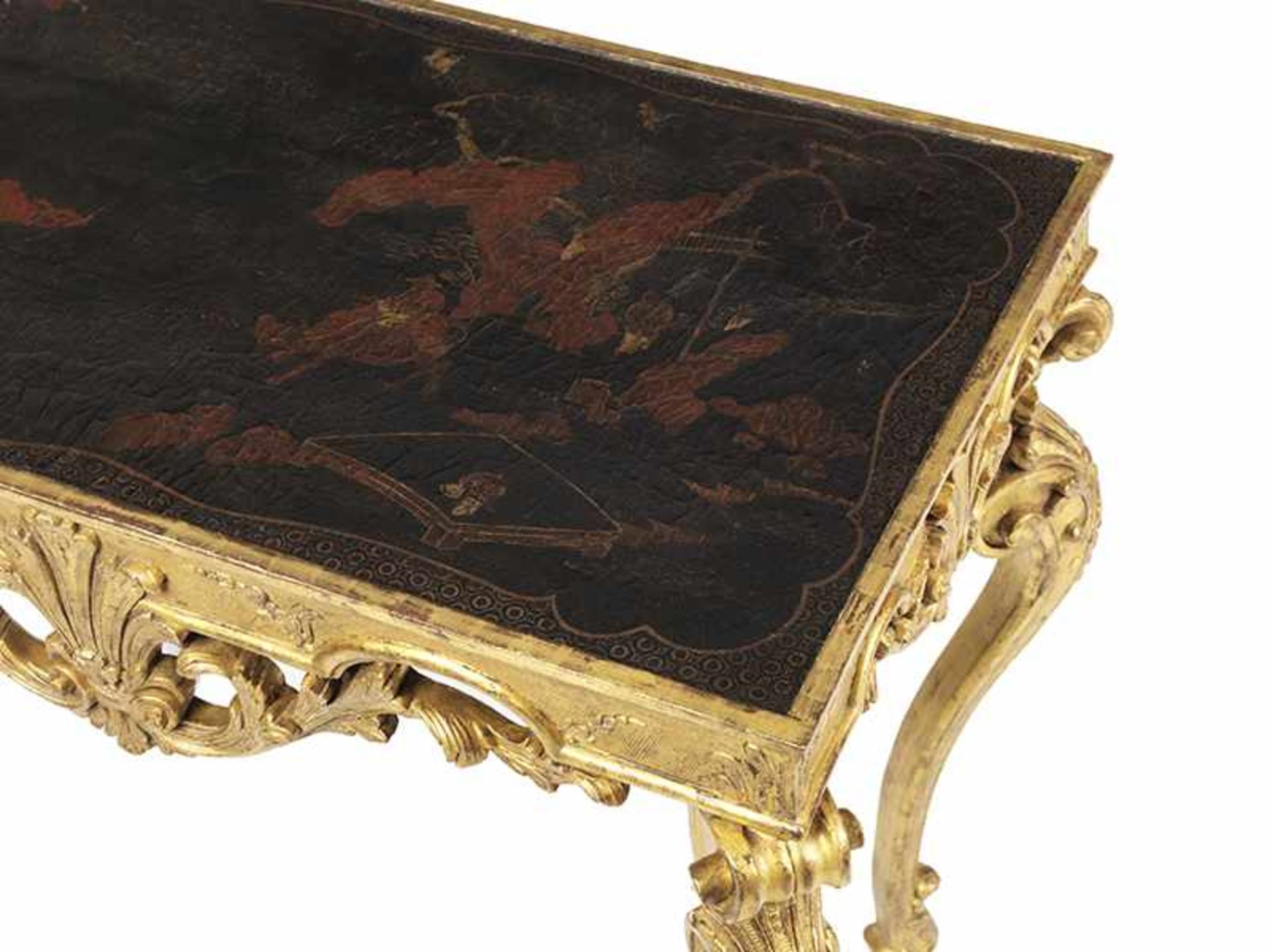 Régence table with parcel-gilt wood - Bild 5 aus 6