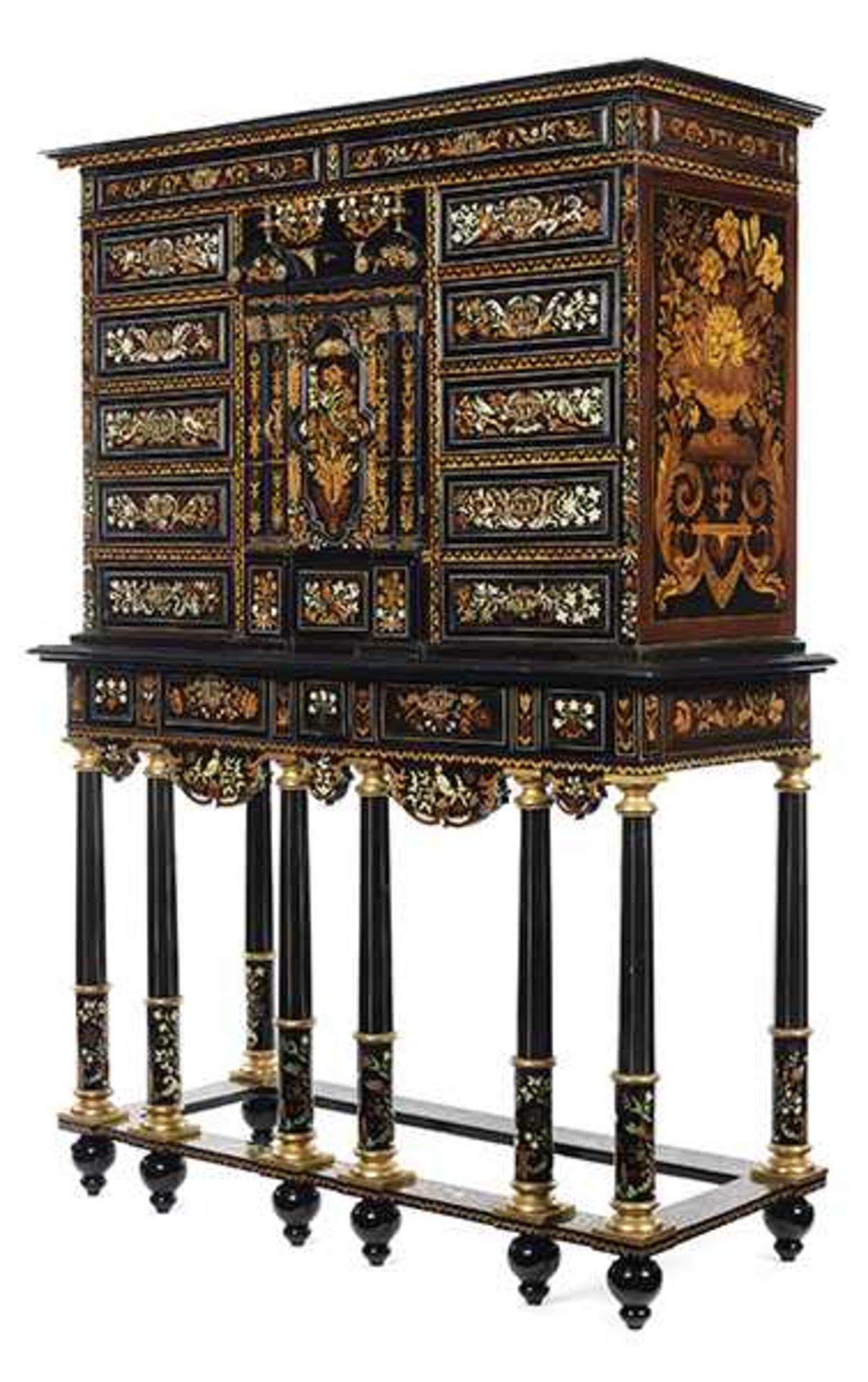 Important Louis XIV cabinet of museum quality