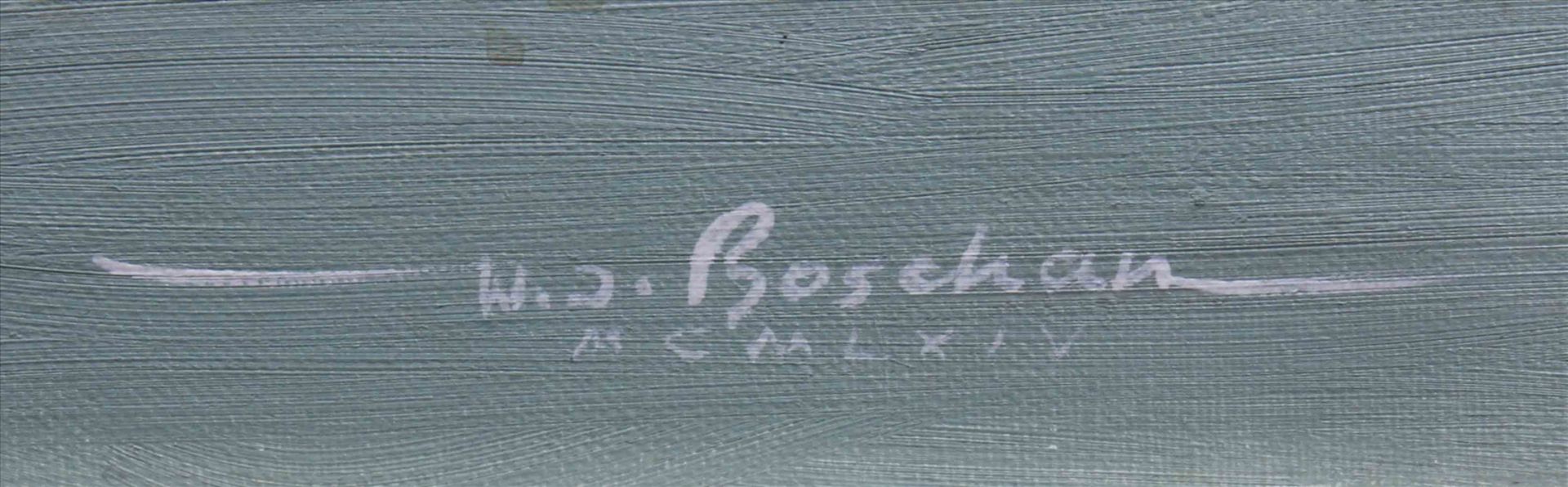 Walter Josef Boschan (Wien 1911-1984), "Späte Sonne - Matterhorn am Riffelsee, Schweiz", 1964, Öl - Bild 2 aus 4
