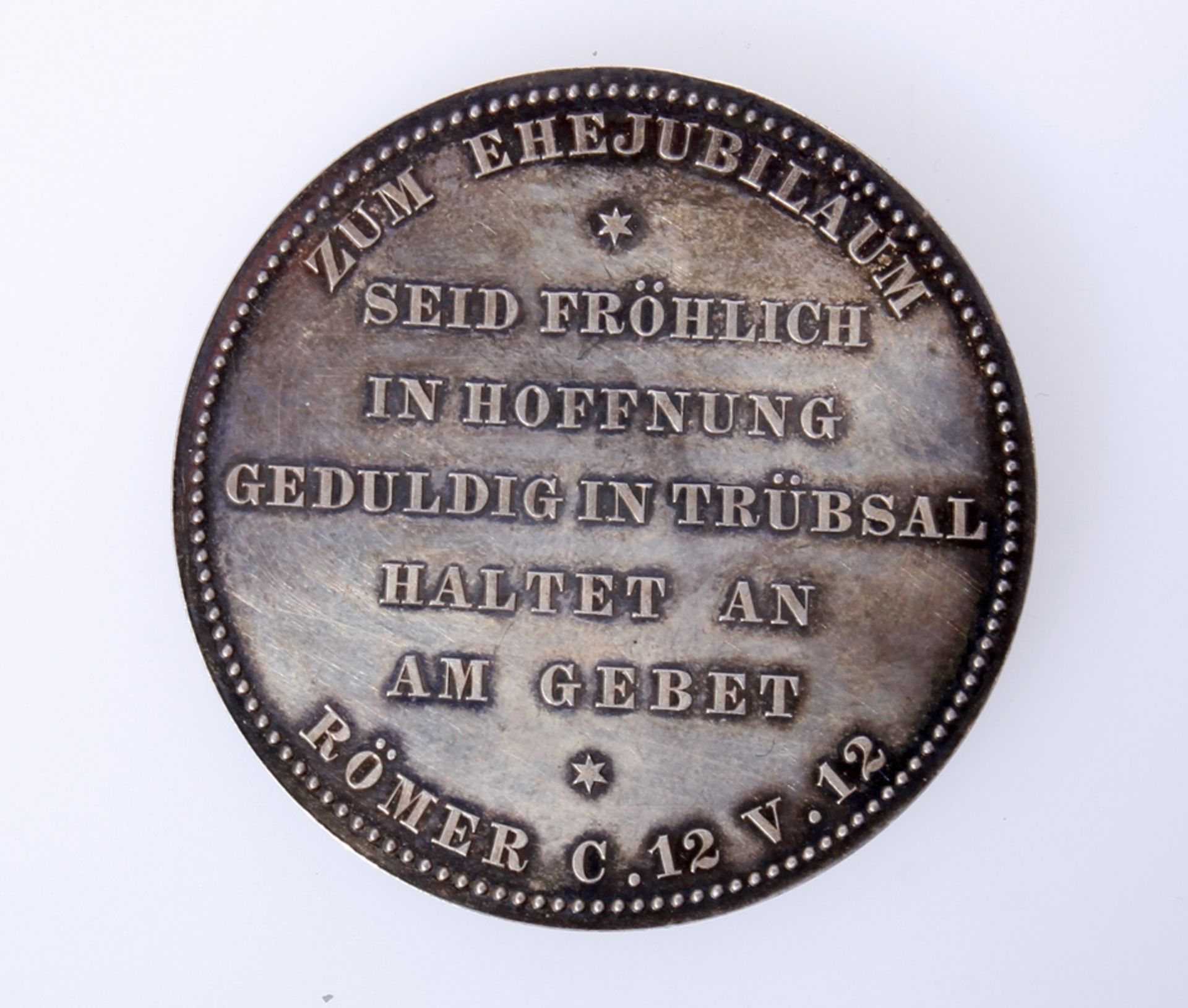 Preußen Silbermedaille zur Goldenen Hochzeit von Wilhelm und Auguste Victoria 1888 im Etui, - Image 5 of 10