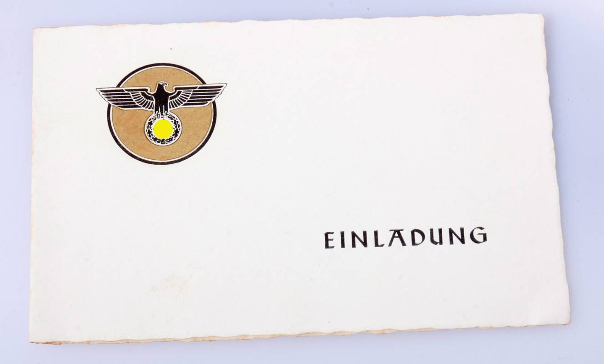 Einladungskarte des KreistagesKreistag der NSDAP Kreis Lahr. Absender der Kreisleiter Kreis Lahr.