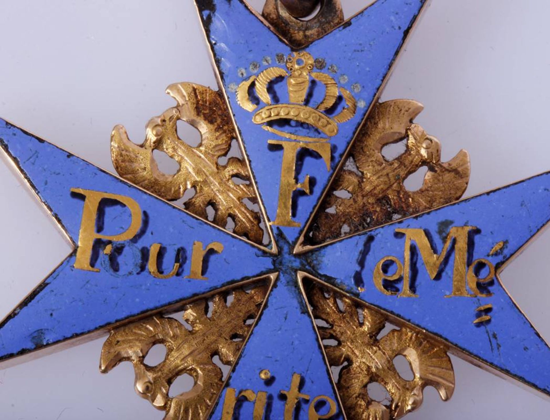 Pour le Mérite um 1810 mit Provenienzprobemäßiges Stück - also offizielles Verleihstück der - Bild 2 aus 10