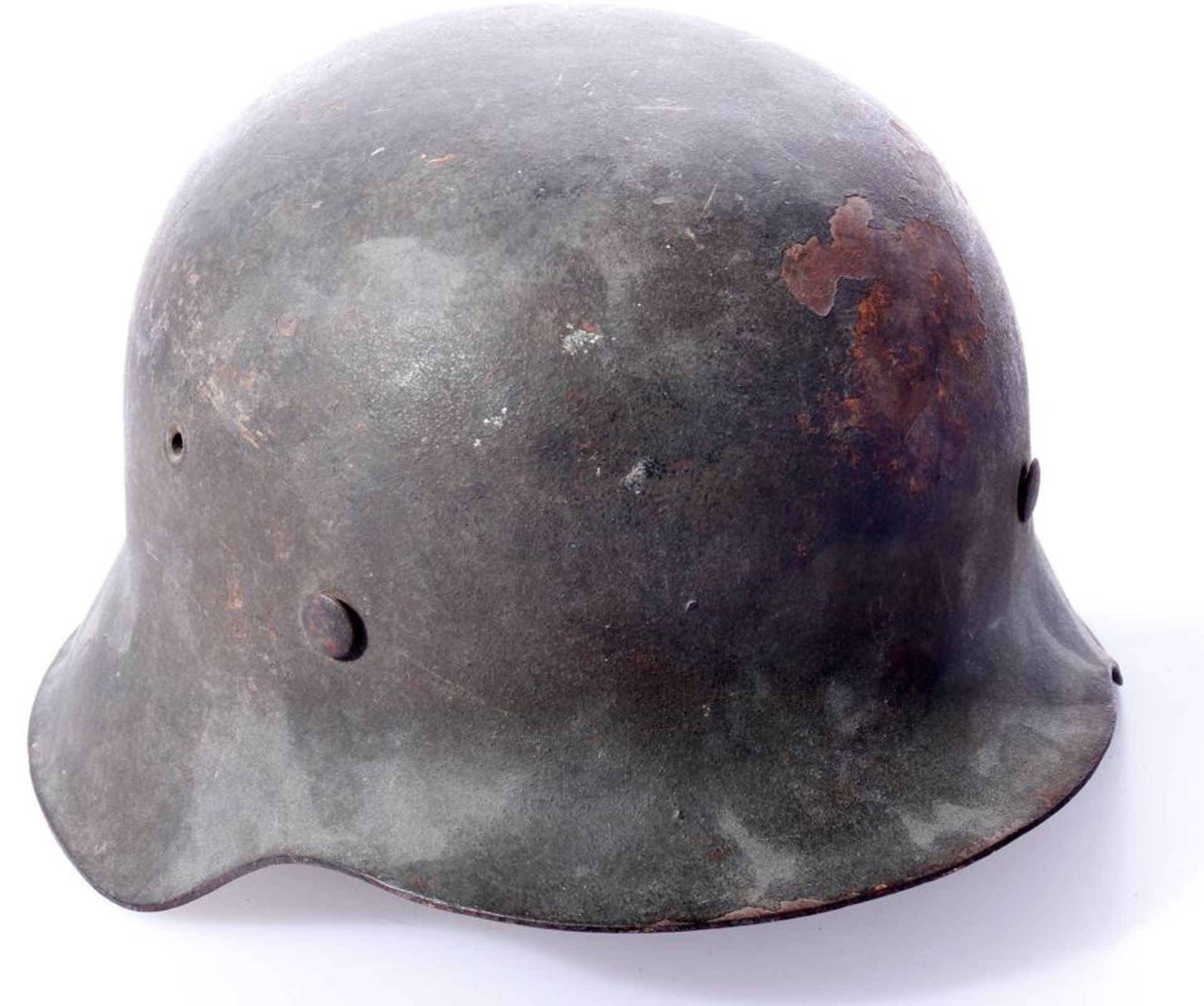 Stahlhelm der Wehrmacht RautarnWehrmacht Stahlhelm in Apfelgrün in Rautarn ohne Hoheitsabzeichen. - Image 2 of 7