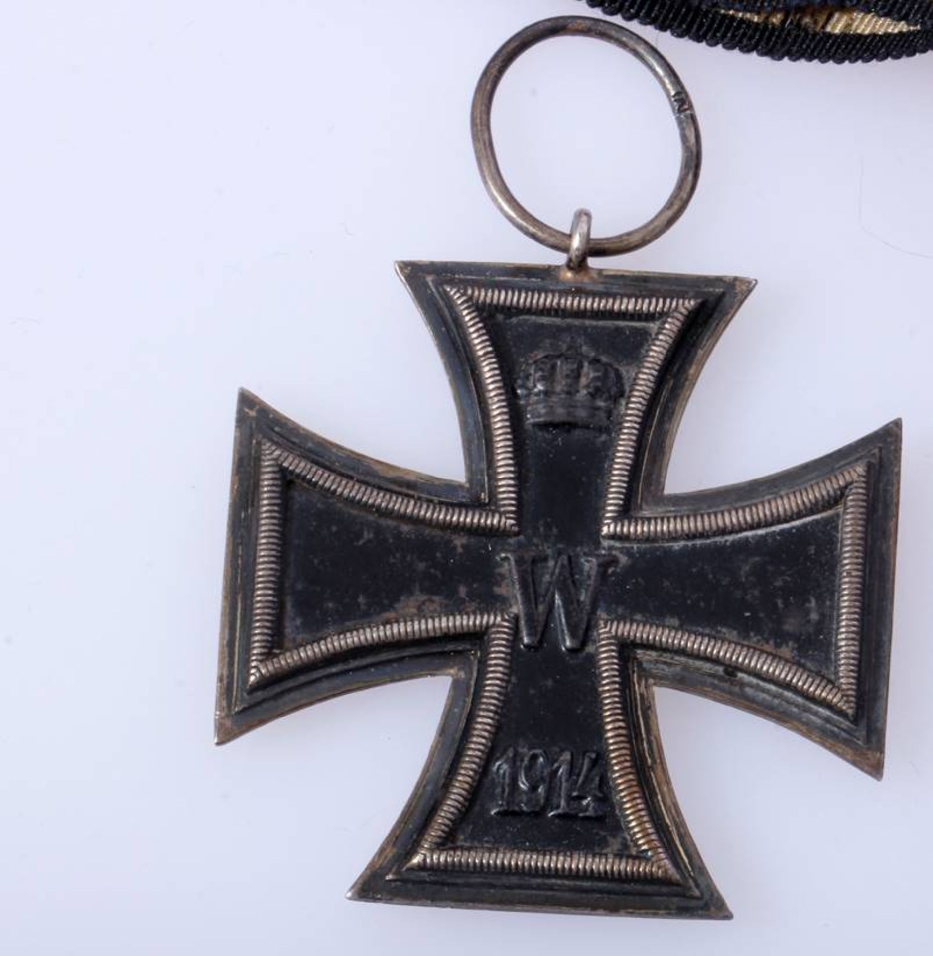 Eisernes Kreuz 2. Klasse 1914 aus dem Nachlass von AlvenslebenGuter Zustand am langen Bandabschnitt