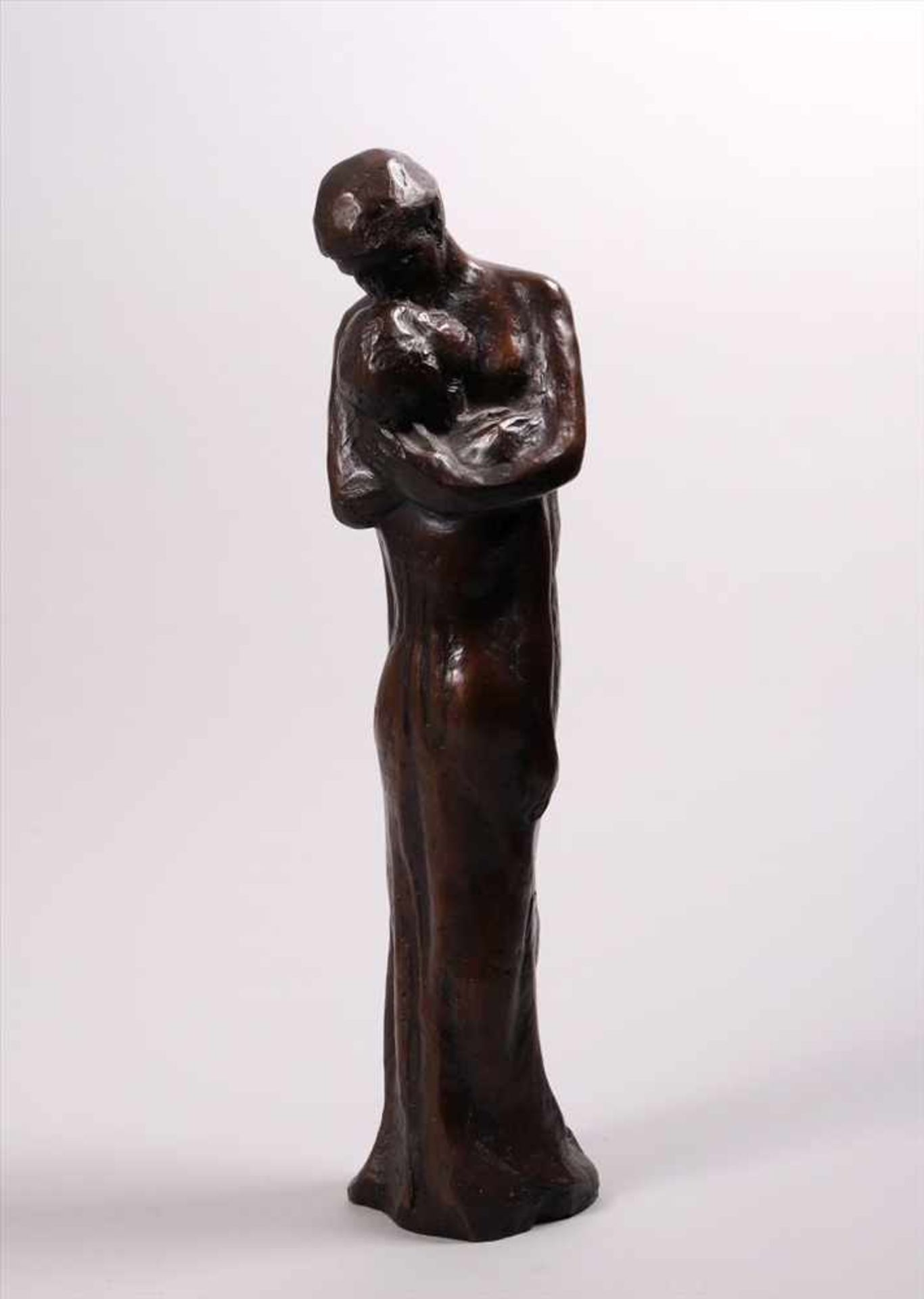 Ulla Scholl (1919, Darmstadt - 2011, Dachau)"Ewiger Frühling", Paar in inniger Umarmung, Bronze,