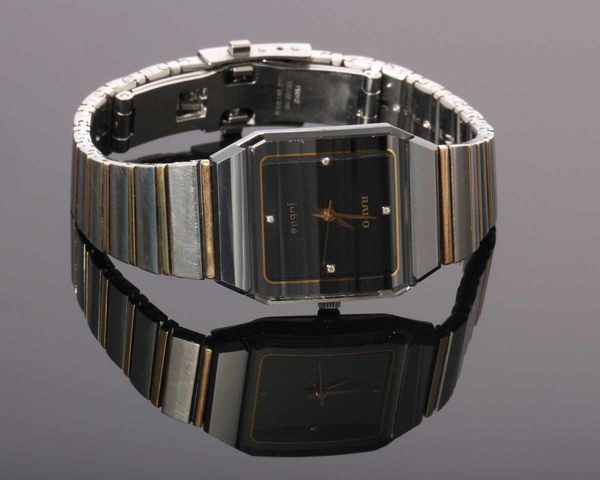Damen-ArmbanduhrRado, Modell "Diastar Jubilé", Edelstahl, Quartzwerk, original Box und
