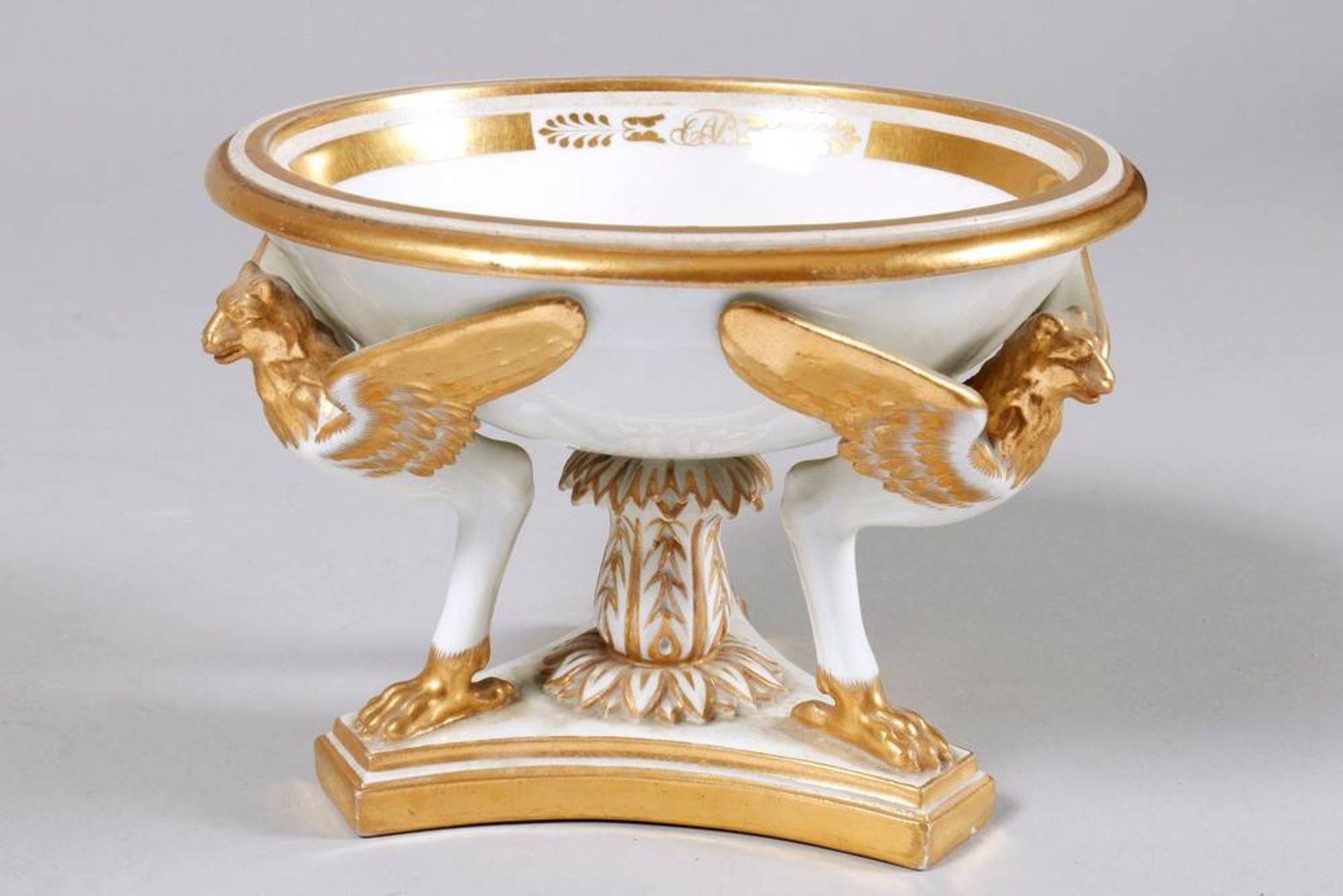 Empire tazza kaiserliche Manufaktur Wien (Vienna), 1815, gold decoration, marked, impressed No. "