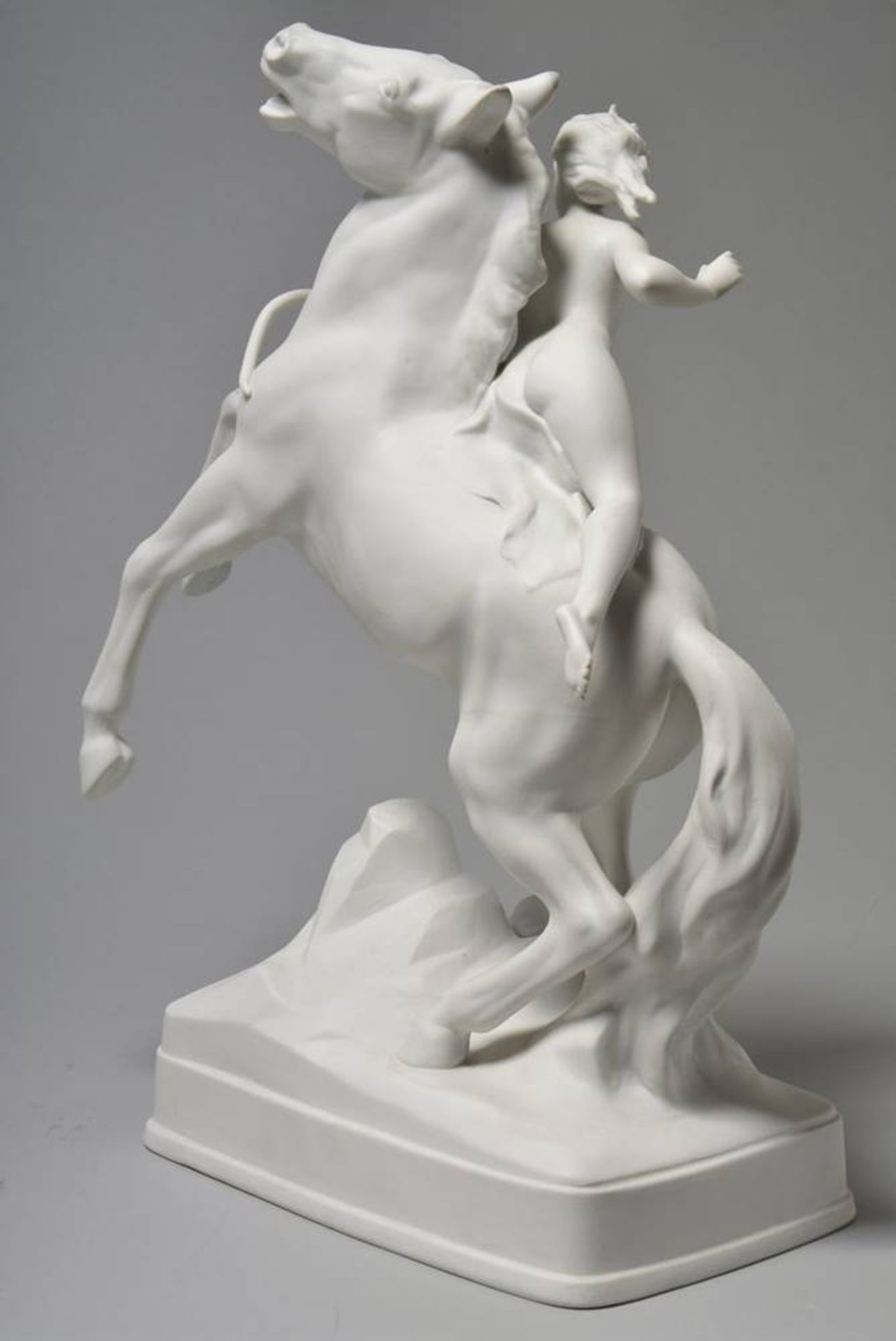 Diana on horsebackbisque porcelain, design Ludwig Tischler for Pirkenhammer, ca. 1920/30, base - Bild 4 aus 6