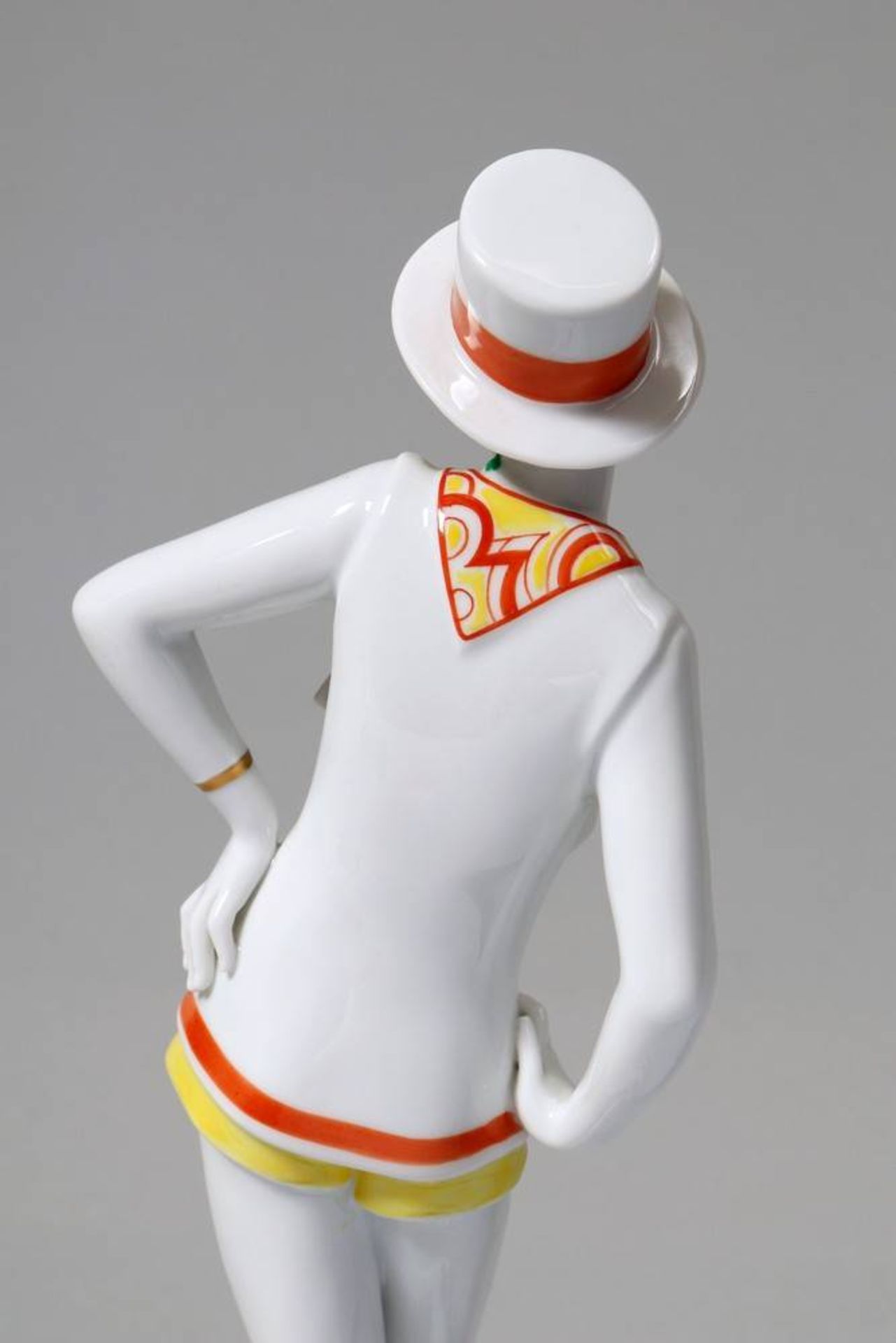 Art Deco dancer Rosenthal, ca. 1928, design Gustav Oppel, marked, H: 23cmArt Déco TänzerinRosenthal, - Bild 6 aus 6