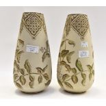 Pair of early 20th Century Langley vases A/F,