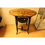 Late 19th Century inlaid games table