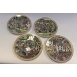 Four Royal Worcester collection plates,