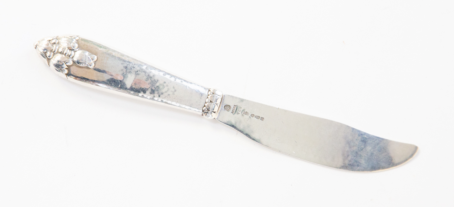 A Georg Jensen silver knife No.