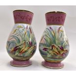 A pair of aesthetic movement style large vases,