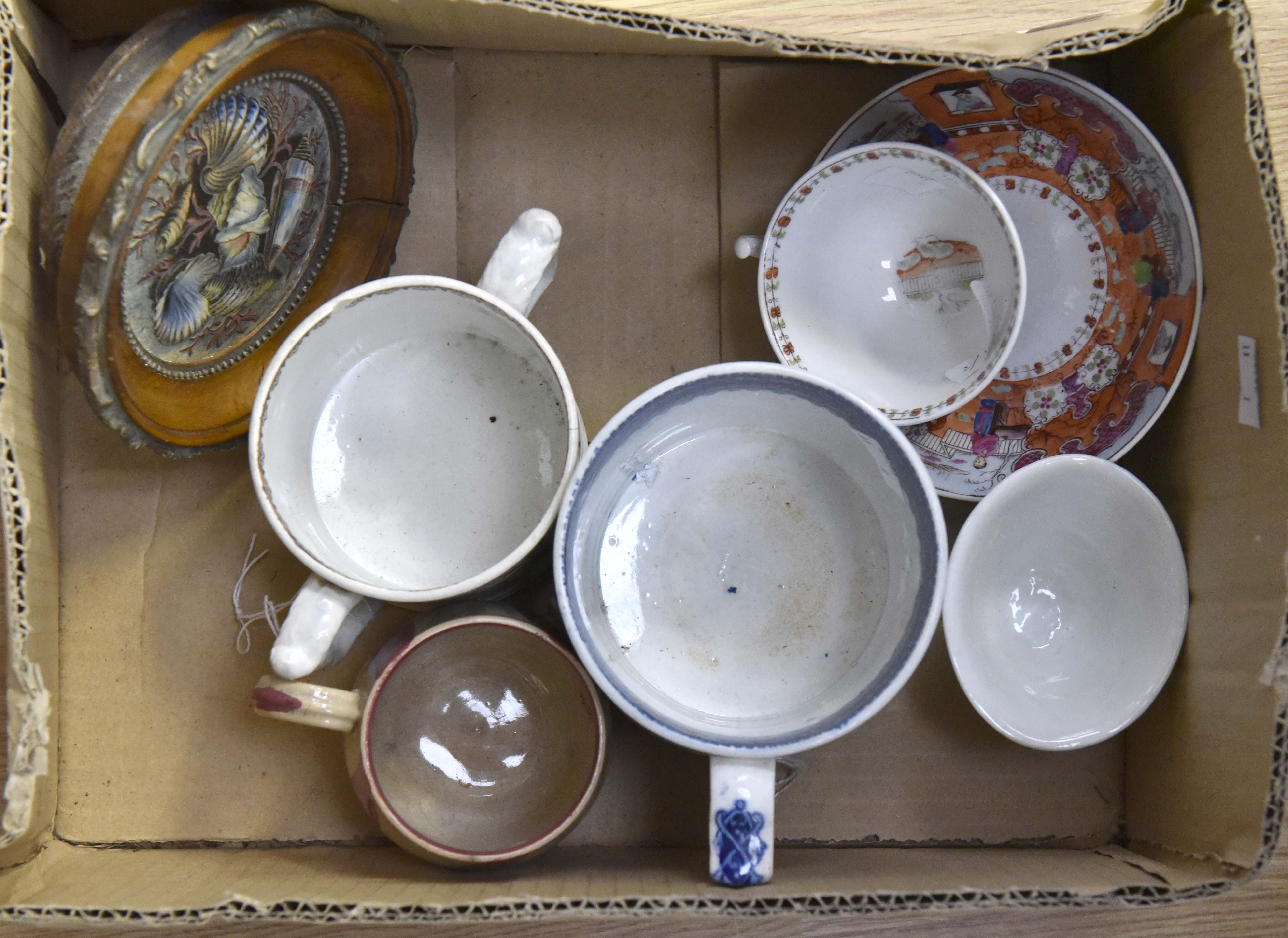 A collection of early 19th Century ceramics including mugs,