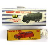 Dinky: A boxed Dinky Supertoys, 622 10-Ton Army Truck together with a boxed Dinky Toys,