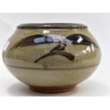 A large Bernard Leach studio pottery bowl,