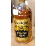 A bottle of Tanqueray Gordons Lemon Gin, circa 1900 vintage sealed 60% proof .