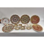 Collection of Royal Crown Derby "1128" pattern and others including pin dishes and plates