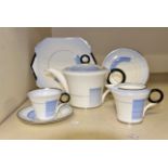 A Shelley Patches and Shades pattern Regent shape twenty seven piece tea service,